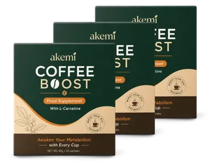 3 boxes of Akemi Coffee Boost